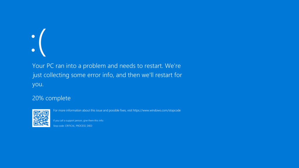 Crowdstrike Windows BSOD screen